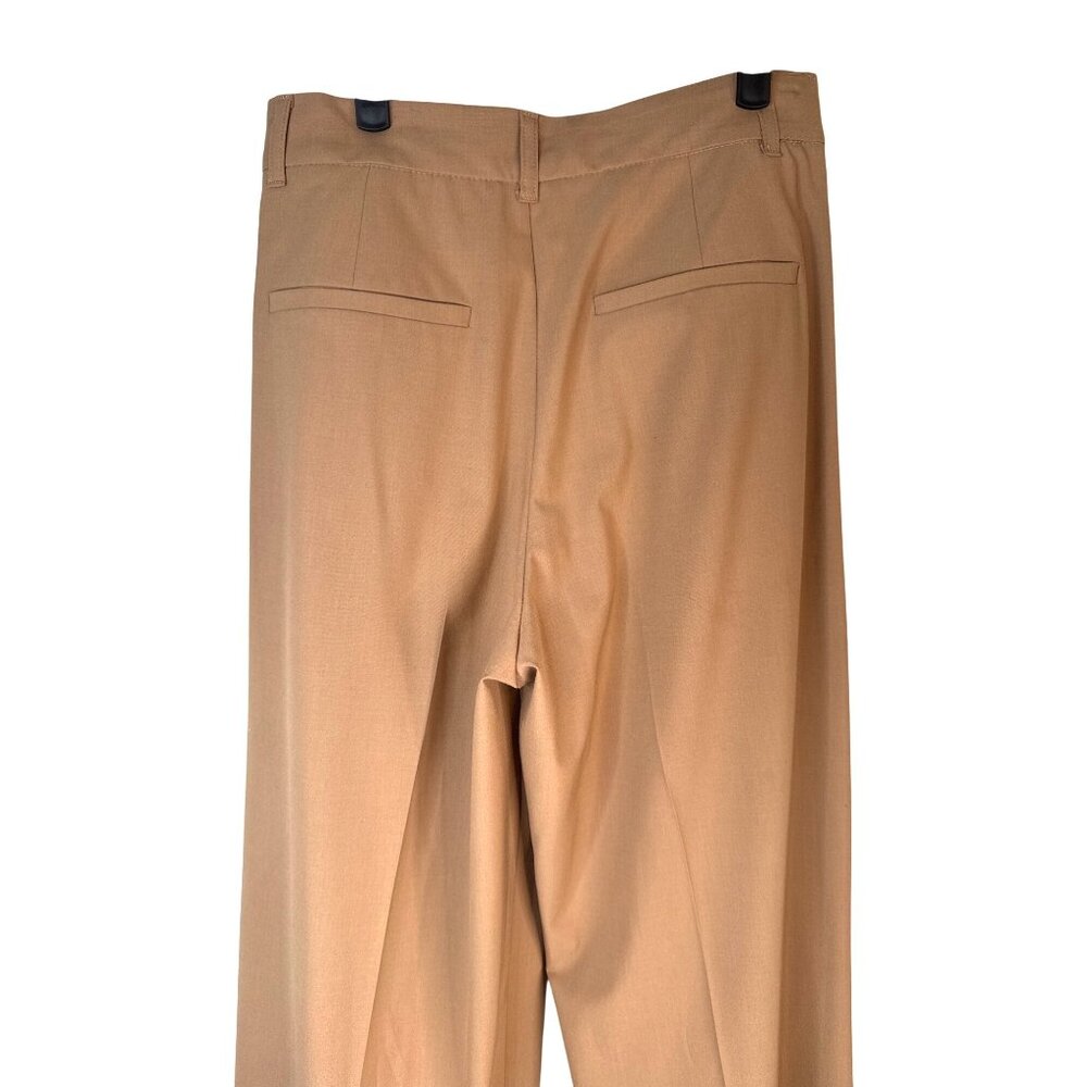 Zara Camel Wide Leg Trousers - Picture 11 of 14